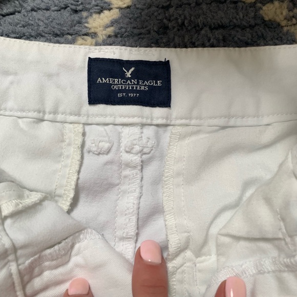 Hi Rise White Shorts - Picture 3 of 5